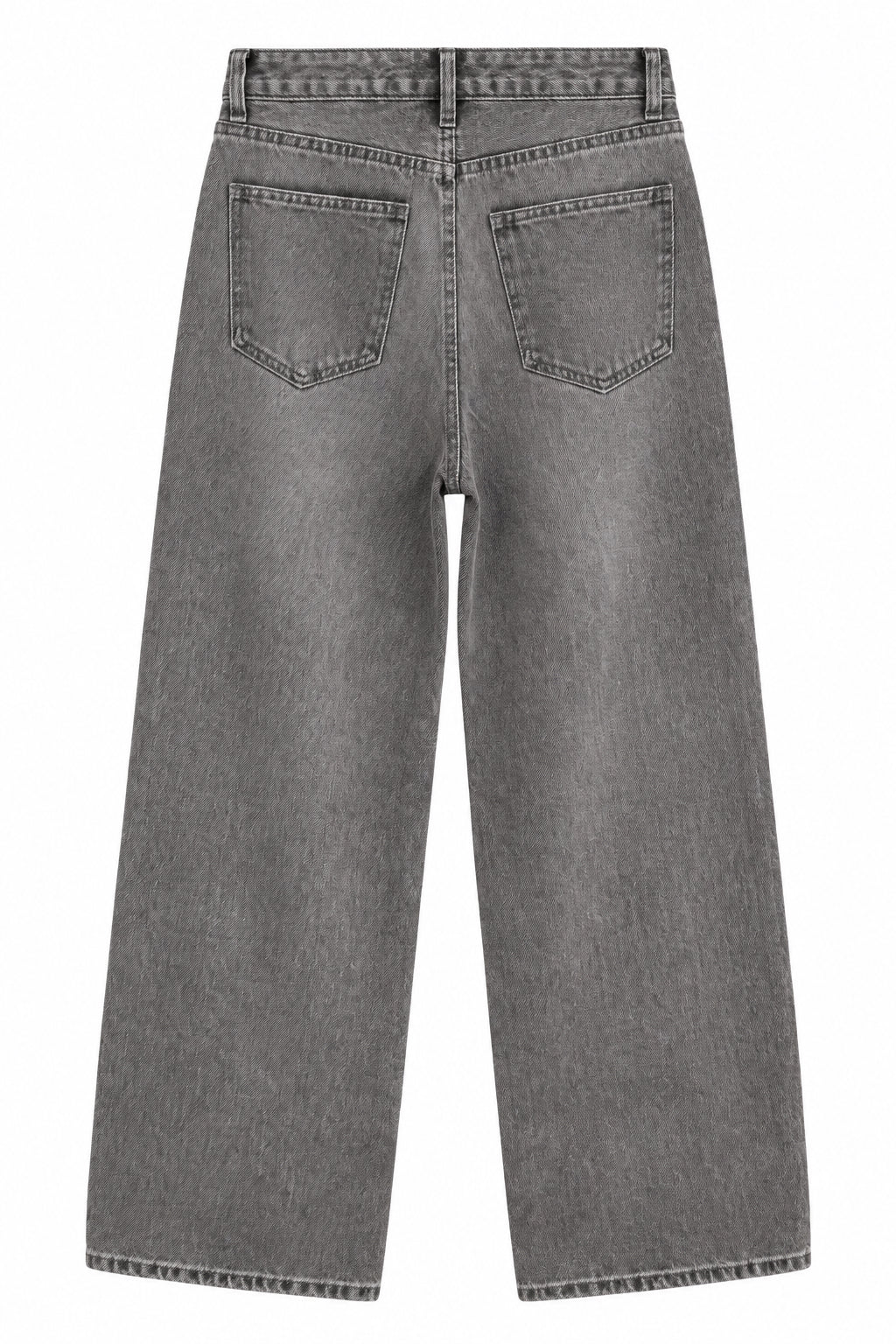 Jean large gris à strass scintillants